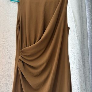 Zara Asymmetrical Brown Women's Dress
